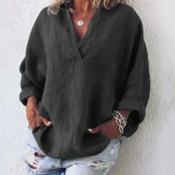 Topjes & Shirts Dames*Brenda - Luxe oversized damesblouse voor de zomer
