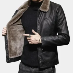 Jassen Heren*BRYAN - Elegante Lichte Pluche Zomerjas voor Heren