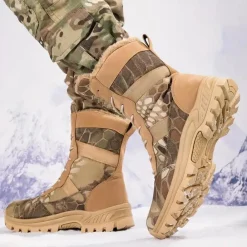 Schoenen Heren*BRYAN - Trendy Zomerlaarzen voor Heren Camouflage