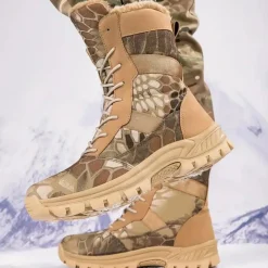 Schoenen Heren*BRYAN - Trendy Zomerlaarzen voor Heren Camouflage