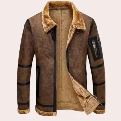 Jassen Heren*CADEN - Stijlvolle Jas voor Heren Bruin