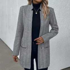 Jassen Dames*Caia - Trendy damesjas voor de zomer Grijs