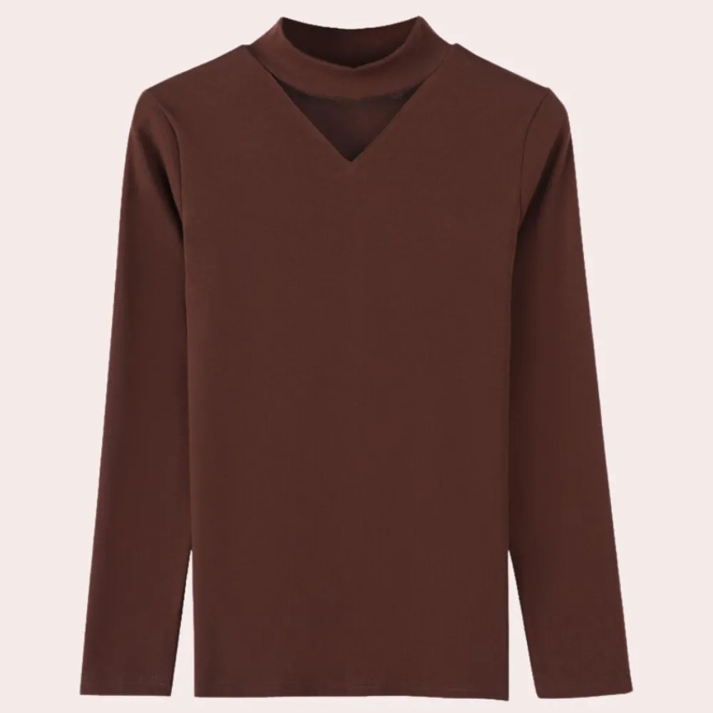 Topjes & Shirts Dames*Callista - Luchtig Zomershirt met Stijlvolle V-Halslijn voor Vrouwen