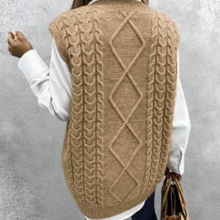 Truien & Vesten Dames*Carlotta - Elegant zomervest voor dames Abrikoos