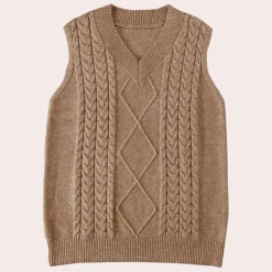 Truien & Vesten Dames*Carlotta - Elegant zomervest voor dames Abrikoos