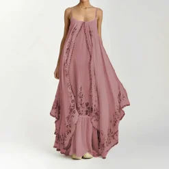 Jurken & Jumpsuits Dames*CARLY - Stijlvolle gelaagde maxi zomerjurk