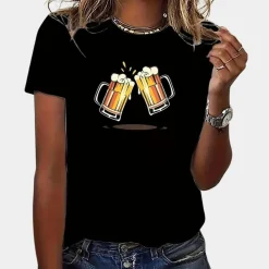 Topjes & Shirts Dames*Carmela - Relaxte pasvorm Dameshemd Zomer Oktoberfest