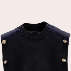 Truien & Vesten Dames*CAROL - Stijlvol Zomervest voor Dames Zwart