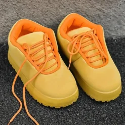 Damesschoenen*CAROLYN - Modieuze Zomersneakers voor Dames Geel