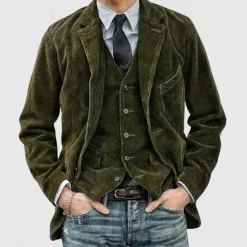 Truien & Vesten Heren|Jassen Heren*CAS - Corduroy zomerjack voor heren