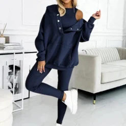 Sets Dames*Casca - Comfortabele driedelige zomerset voor dames