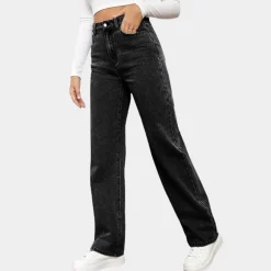 Broeken & Rokken Dames*Casual baggy jeans voor dames - Perfect voor de zomer