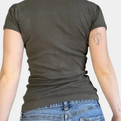 Topjes & Shirts Dames*Casual damestop met korte mouwen voor de zomer Grijs