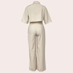 Sets Dames*Casual 2-delige damesset voor de zomer Beige