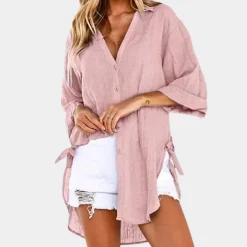 Blazers & Blouses Dames*Casual en comfortabele damesblouse voor de zomer