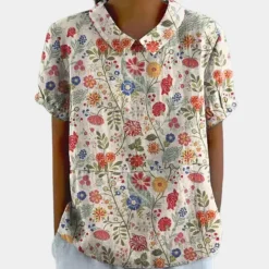 Blazers & Blouses Dames*Casual en kleurrijke damesblouse voor de zomer