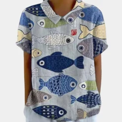 Blazers & Blouses Dames*Casual en kleurrijke damesblouse voor de zomer