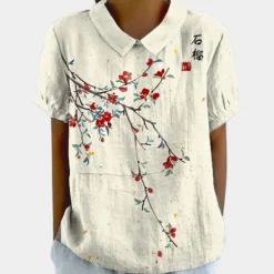 Blazers & Blouses Dames*Casual en kleurrijke damesblouse voor de zomer