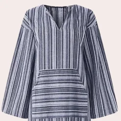 Jurken & Jumpsuits Dames*Casual gestreepte zomerjurk voor dames