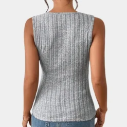 Topjes & Shirts Dames*Casual mouwloze damestop voor de zomer Grijs