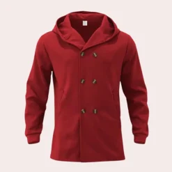 Jassen Heren*Casual trenchcoat voor heren met capuchon