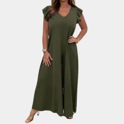 Jurken & Jumpsuits Dames*Casual zomer jumpsuit-jurk voor dames