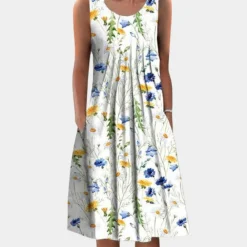 Jurken & Jumpsuits Dames*Casual zomerse midi-jurk voor dames