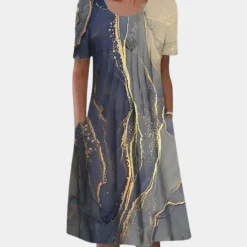 Jurken & Jumpsuits Dames*Casual zomerse midi-jurk voor dames