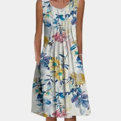 Jurken & Jumpsuits Dames*Casual zomerse midi-jurk voor dames