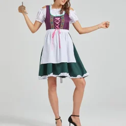 Jurken & Jumpsuits Dames*Celestine - Betoverende zomerse traditionele jurk voor dames Paars