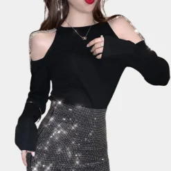 Topjes & Shirts Dames*CELINA - Luxe Zomers Schouderoverhemd voor Dames