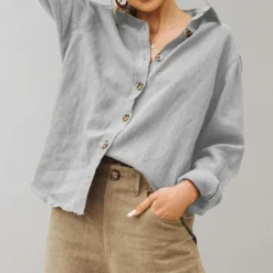 Blazers & Blouses Dames*Celine - Luchtige zomerse casual damesblouse