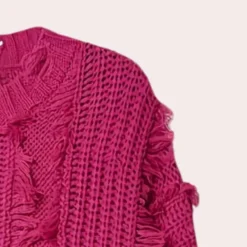 Truien & Vesten Heren*CHAPELLE - Luchtige Zomertrui voor Heren Roze