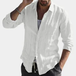 Shirts Heren*Charles - Casual herenoverhemd met lange mouwen voor de zomer
