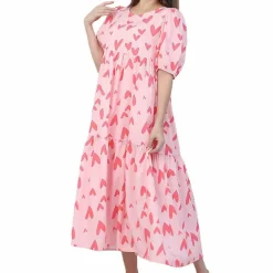 Jurken & Jumpsuits Dames*CHOLE - Comfortabele casual midi-jurk voor de zomer