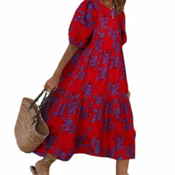 Jurken & Jumpsuits Dames*CHOLE - Comfortabele casual midi-jurk voor de zomer