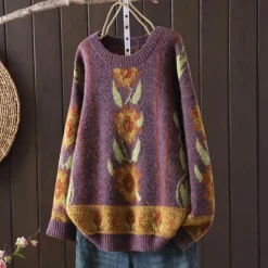 Truien & Vesten Dames*CHOLE - Stijlvolle Zomerse Trui voor Dames Paars