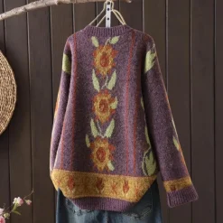 Truien & Vesten Dames*CHOLE - Stijlvolle Zomerse Trui voor Dames Paars