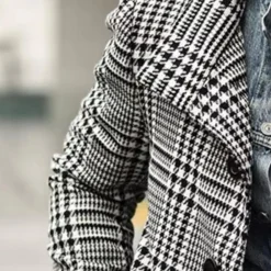 Jassen Heren*CHRISTOPHER - Modieuze Lichte Geruite Zomerjas voor Heren