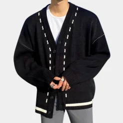 Truien & Vesten Heren*Cipriano - Trendy zomer vest voor mannen Zwart