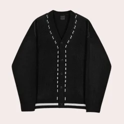 Truien & Vesten Heren*Cipriano - Trendy zomer vest voor mannen Zwart