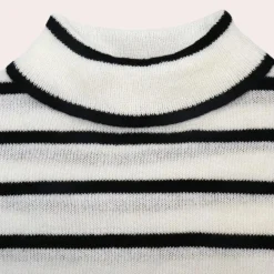 Truien & Vesten Dames*Clarice - Trendy gestreepte coltrui voor dames, perfect voor de lente en zomer