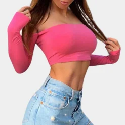 Topjes & Shirts Dames*Classy off-shoulder zomerse damestop