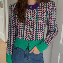 Truien & Vesten Dames*CLAUDETTA - Geraffineerd Zomervest voor Dames Groen