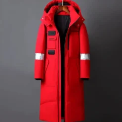 Jassen Heren*CLEMENT - Beschermende Winter Mantel met Kap voor Heren