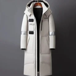 Jassen Heren*CLEMENT - Beschermende Winter Mantel met Kap voor Heren