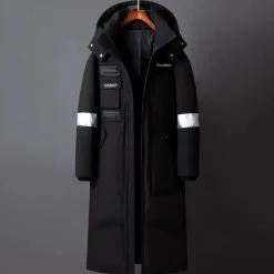 Jassen Heren*CLEMENT - Beschermende Winter Mantel met Kap voor Heren