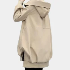 Jassen Dames*CLEMENTINE - Stijlvolle Lange Jas voor Vrouwen