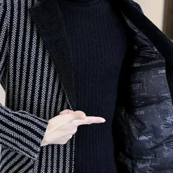 Jassen Heren*COLVERT - Klassieke Jas voor Heren Grijs