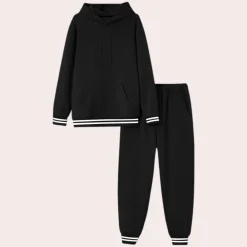 Sets Heren*Comfortabel heren joggingpak voor de zomer Zwart